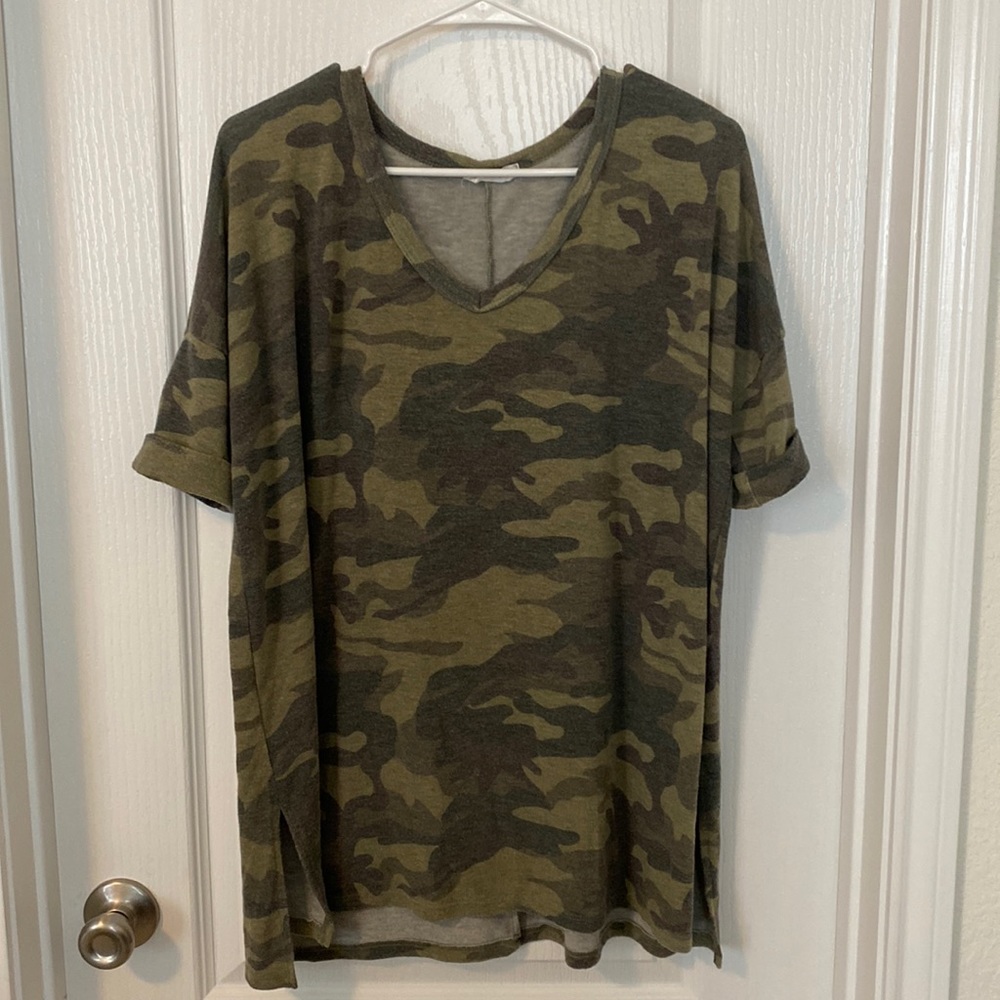 Camo relaxed fit tee